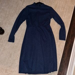 Lulus Navy Fit and Flare Dress